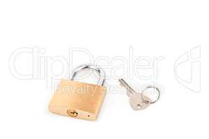 Padlock and key