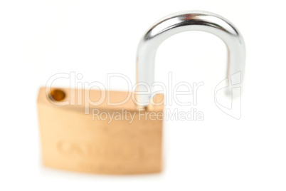 Padlock unlocked