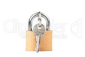 Padlock with key