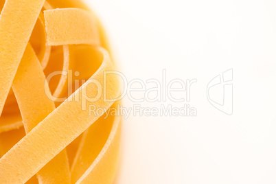 Close up tagliatelle