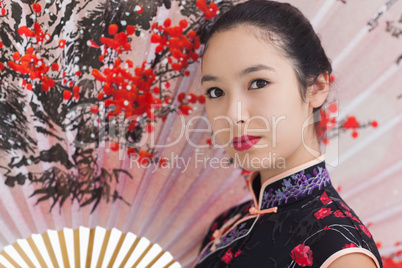Woman dressed in geisha style