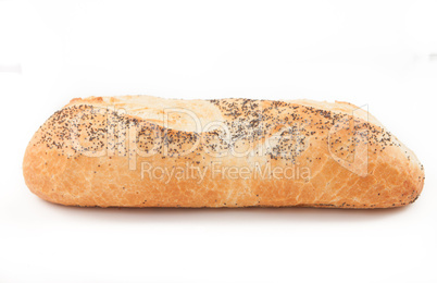 Large poppy seed baguette