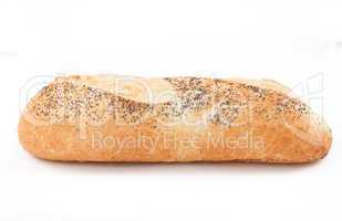 Large poppy seed baguette