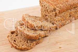 Slices of brown loaf