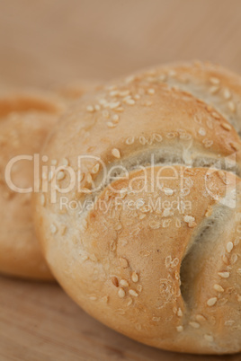 Close up kaiser roll