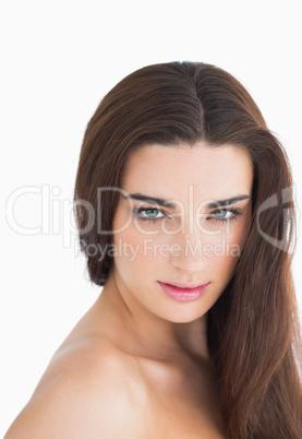 Woman having loose long hair