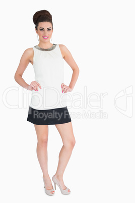 Woman posing in mod style