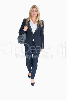 Business woman walking