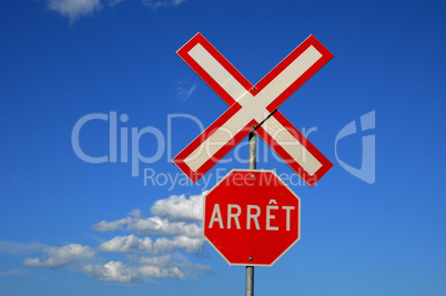 Canada, Montreal a stop sign on a blue sky