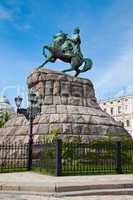 Hetman Bogdan Khmelnitsky statue in Kiev, Ukraine