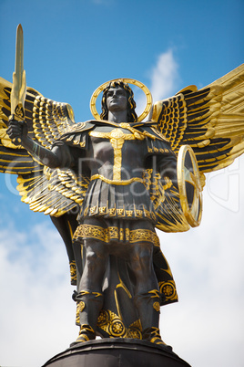 Monument of Angel in Kiev, independence square