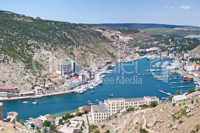 The Type on bay Balaklavy. Ukraine, Sevastopol, Black sea