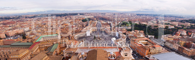 Panorama of Vatican and Rome