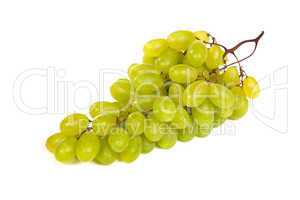 Bunch of Green Grapes laying isolated