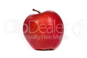 A shiny red apple isolated on white