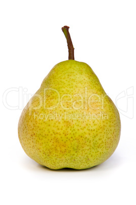 Åasty ripe green pear isolated on white