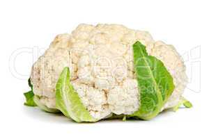 Cauliflower isolated on white