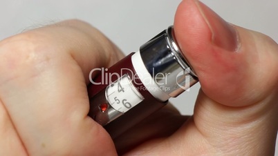 Squeeze out of a syringe-pen five units