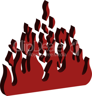 Burn flame fire vector background