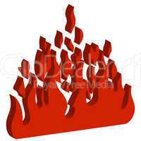 Burn flame fire vector background