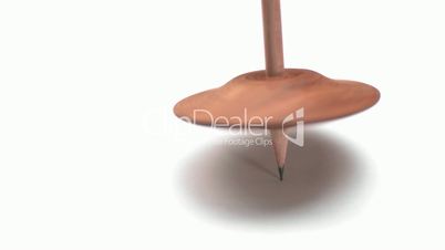 Pencil spinning top