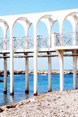 On the beach of Civitavecchia Italy