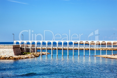 On the beach of Civitavecchia Italy