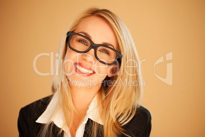 Smiling successful businesswoman