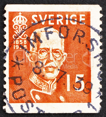 Postage stamp Sweden 1938 King Gustaf V