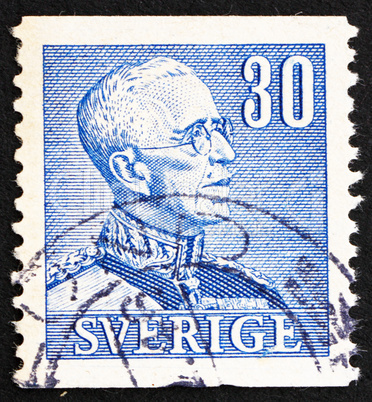 Postage stamp Sweden 1940 King Gustaf V, King of Sweden