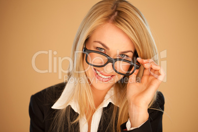 Attractive professional woman in glasses