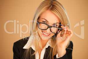 Attractive professional woman in glasses