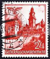 Postage stamp Poland 1940 Wawel Castle, Cracow