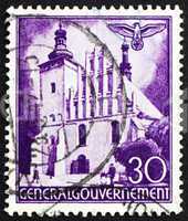 Postage stamp Poland 1940 Church, Lublin