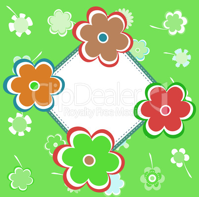 greeting card with flowers