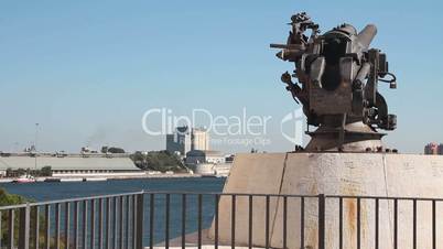 Cannon facing the port of Brindisi
