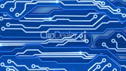 blue electronic circuit plates loop