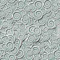 seamless pattern pale gray turquoise curles
