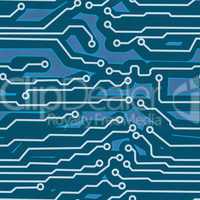 blue computer circuit board seamless background