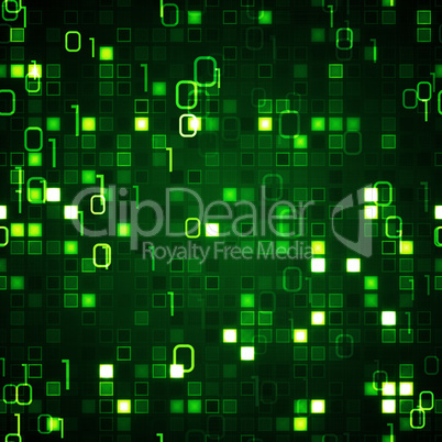 green seamless background information technology