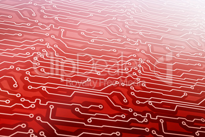 red computer circuit board