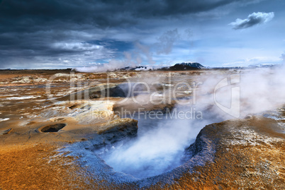Schlammvulkan auf Island