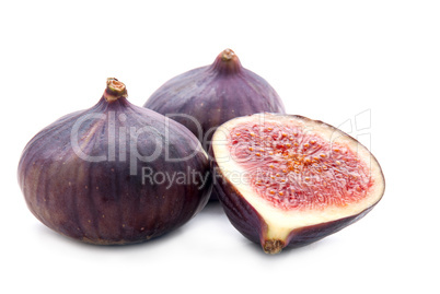 Figs on White Background