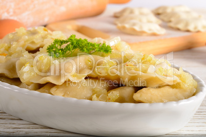 Pierogi.Polish christmas dish