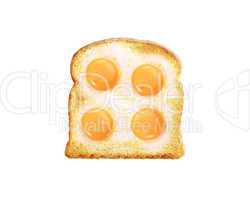fried egg with toast