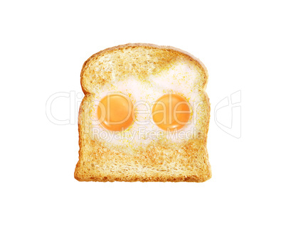 fried egg with toast