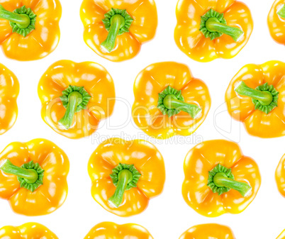 Seamless orange bell pepper