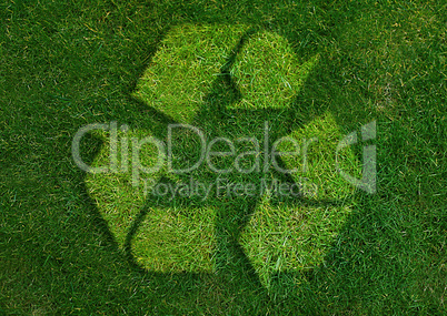 Green recycle Sign
