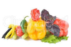Different kinds of peppers