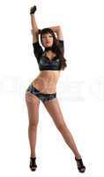 woman dance instructor show perfect figure